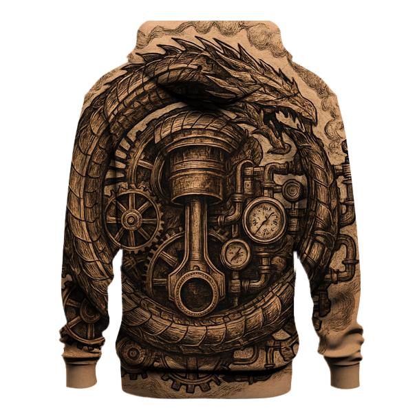 Mechanical Dragon Ouroboros Engine pullover hoodies