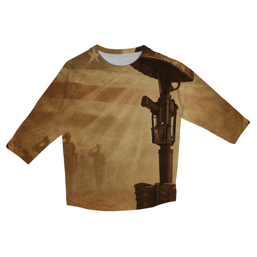Honor At The Field Cross designer 3/4 sleeve blouses
