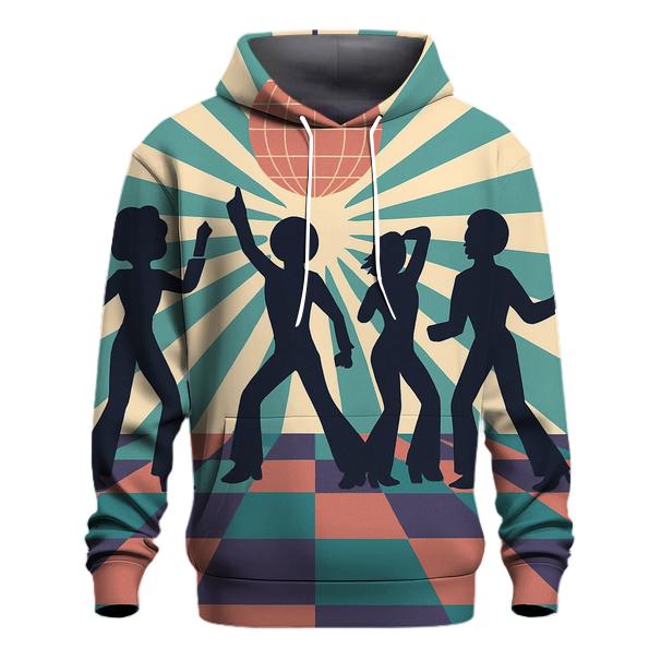 Groovy Checkerboard Dancefloor premium hoodies