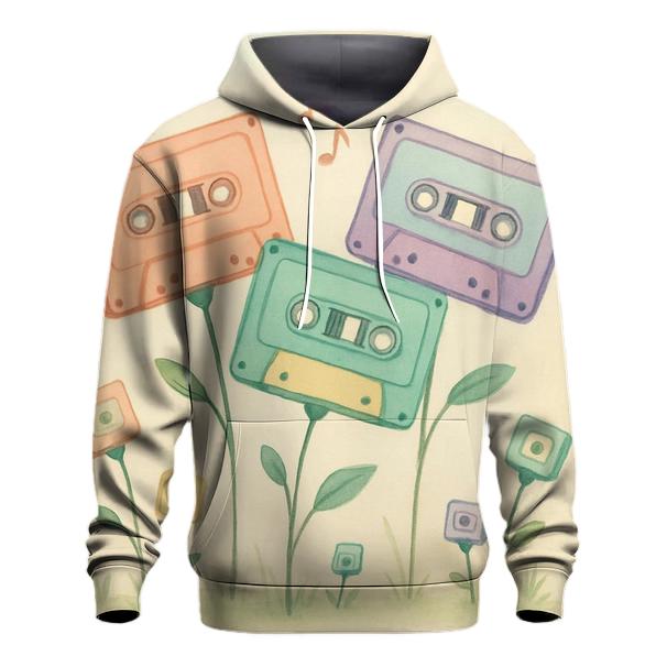 Pastel Cassette Garden hoodie trends