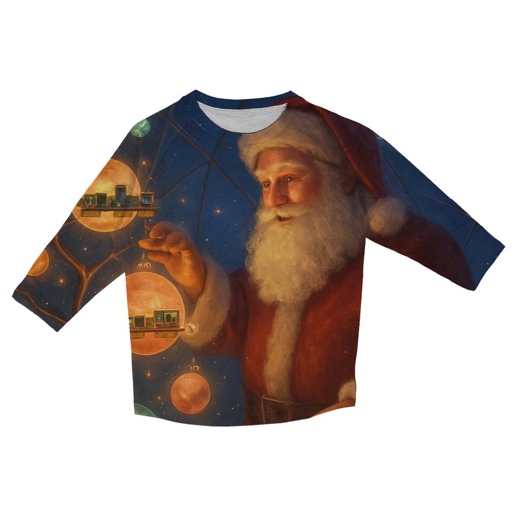 Galactic Toy Orchard Santa designer 3/4 sleeve blouses