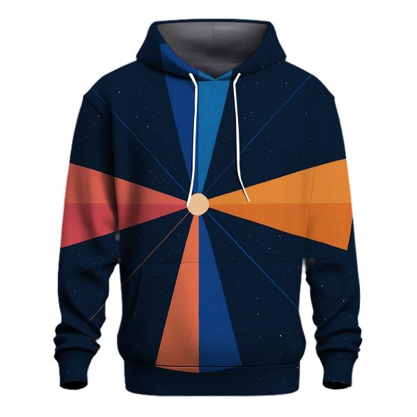 Pulsar Beam Fan Crosshatch printed hoodies