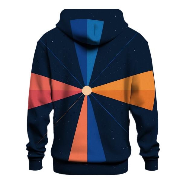 Pulsar Beam Fan Crosshatch printed hoodies