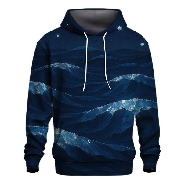 Midnight Crystal Tides premium hoodies