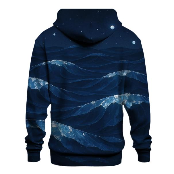 Midnight Crystal Tides premium hoodies