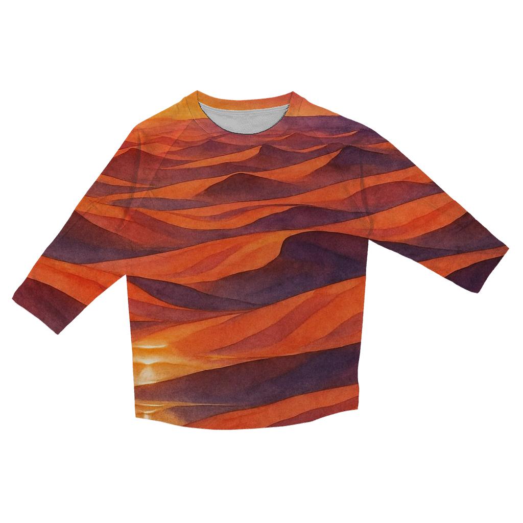 Desert Mirage Emberfall custom 3/4 sleeve shirts