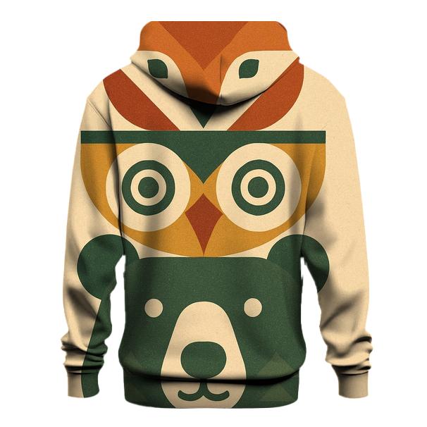 Geometric Animal Totems hoodie styles