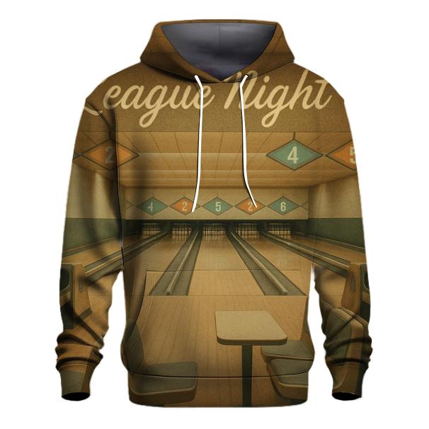 Retro Bowling Alley League Night hoodie designs