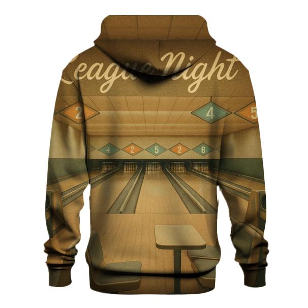 Retro Bowling Alley League Night hoodie designs