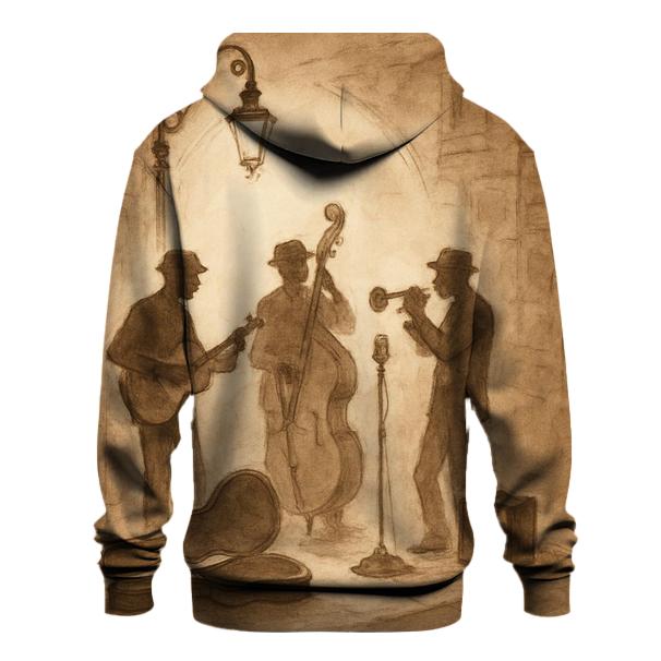 Sepia Street Jam Session embroidered hoodies