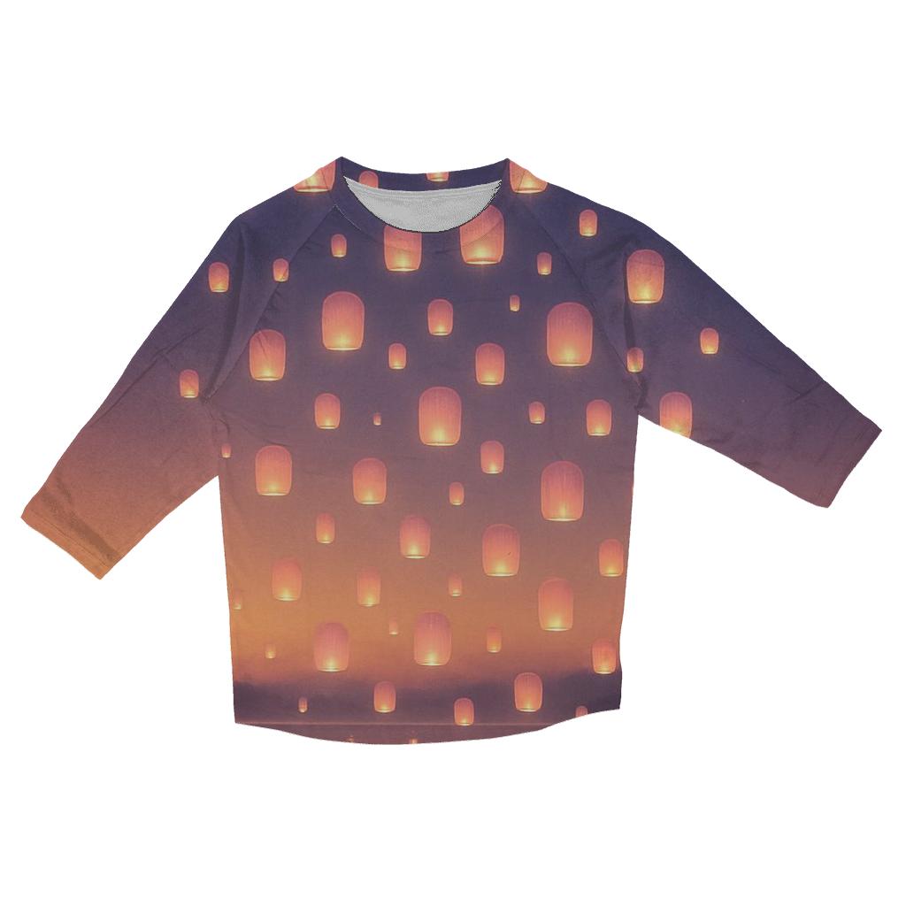 Sky Lantern Drift custom 3/4 sleeve shirts