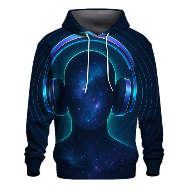 Holographic Headphone Halo heavyweight hoodies
