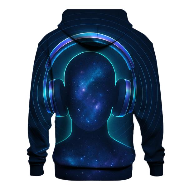 Holographic Headphone Halo heavyweight hoodies