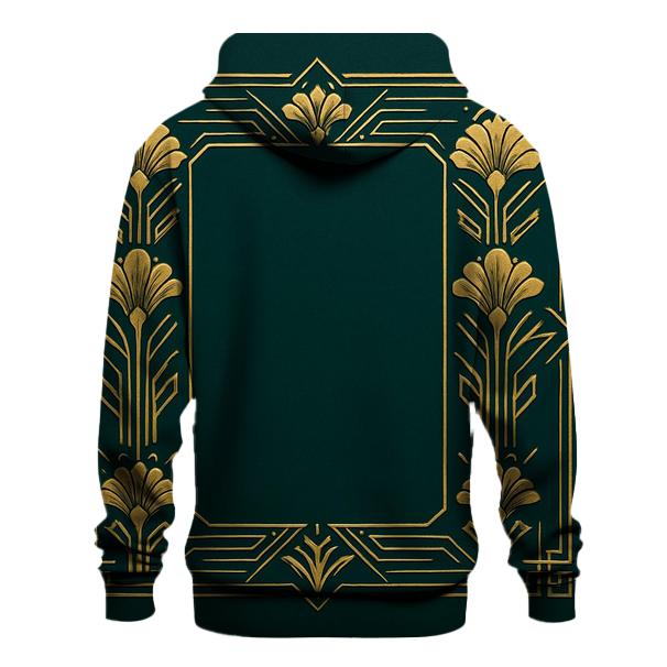Floral Art Deco Frame hoodies fashion