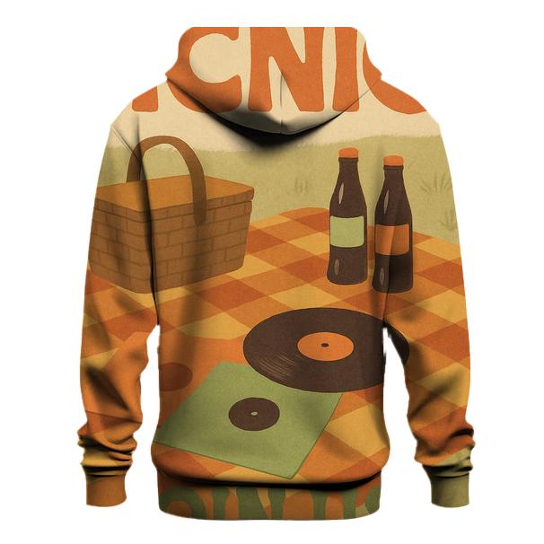 Seventies Summer Picnic Poster premium hoodies