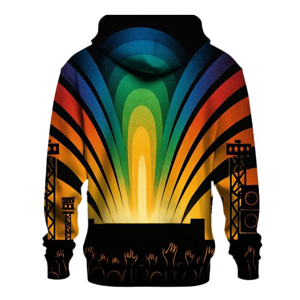 Rainbow Stage Silhouette printed hoodies