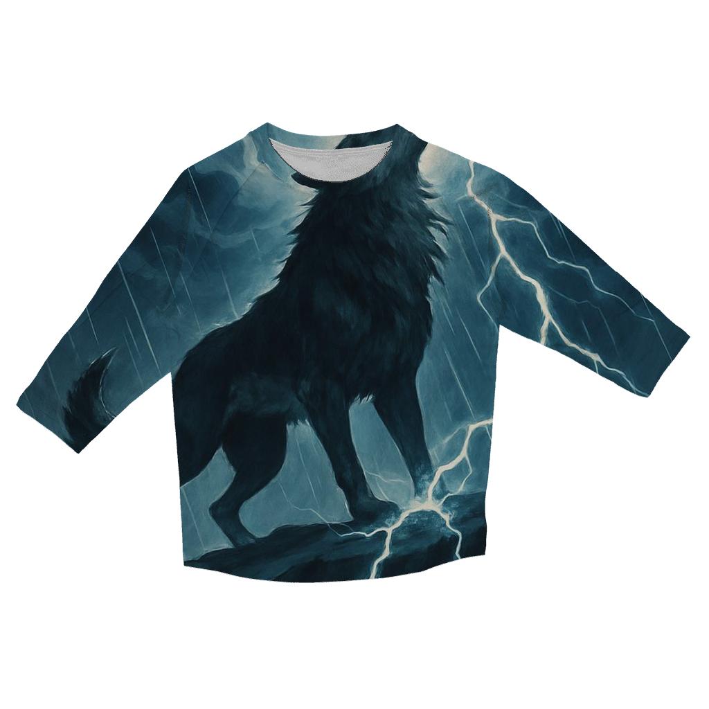 Storm Caller Cliffside Wolf fashion 3/4 sleeve shirts