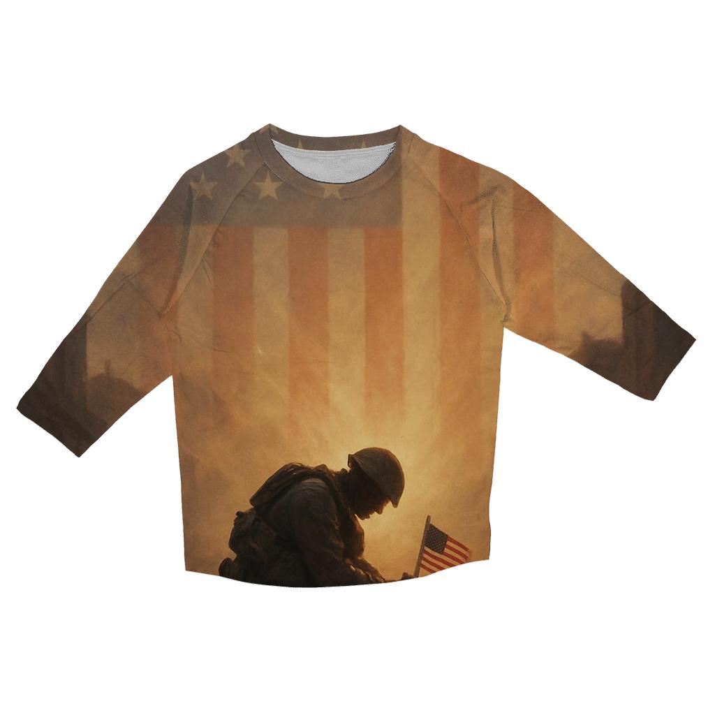 Rising From The Battlefield Dawn fashion 3/4 sleeve shirts