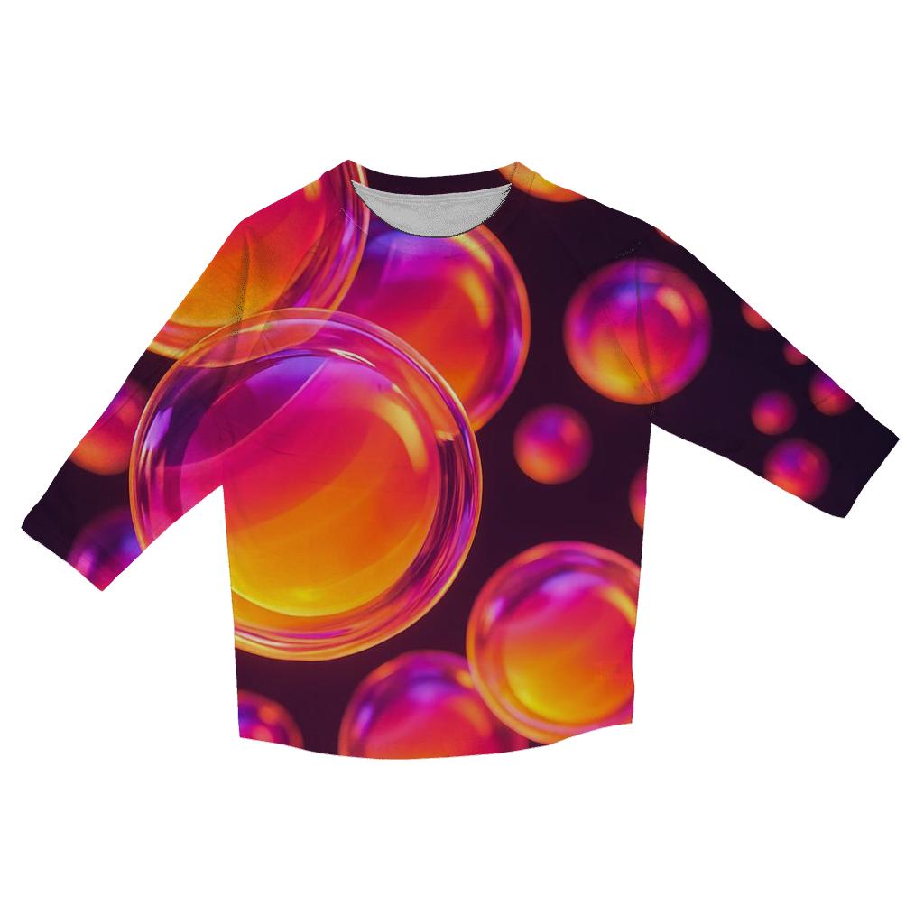 Prismatic Drift Orbs trendy 3/4 sleeve tops