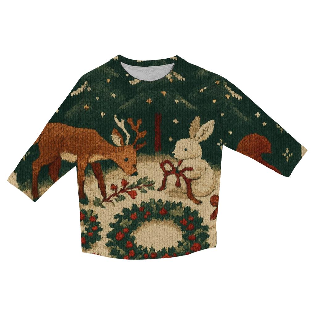 Wreath Makers Woodland Workshop cotton quarter sleeve shirts