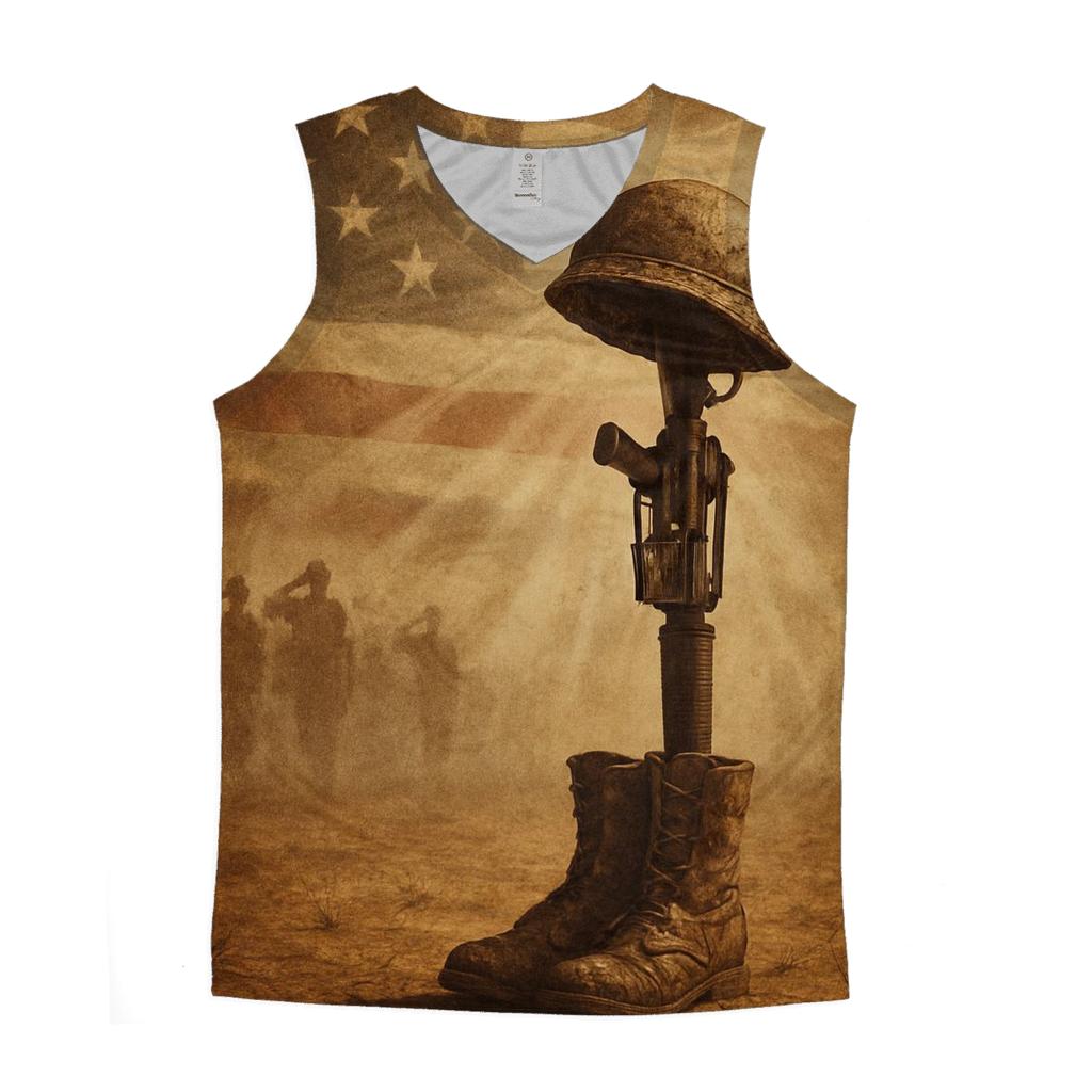 Honor At The Field Cross stylish racerback tanks