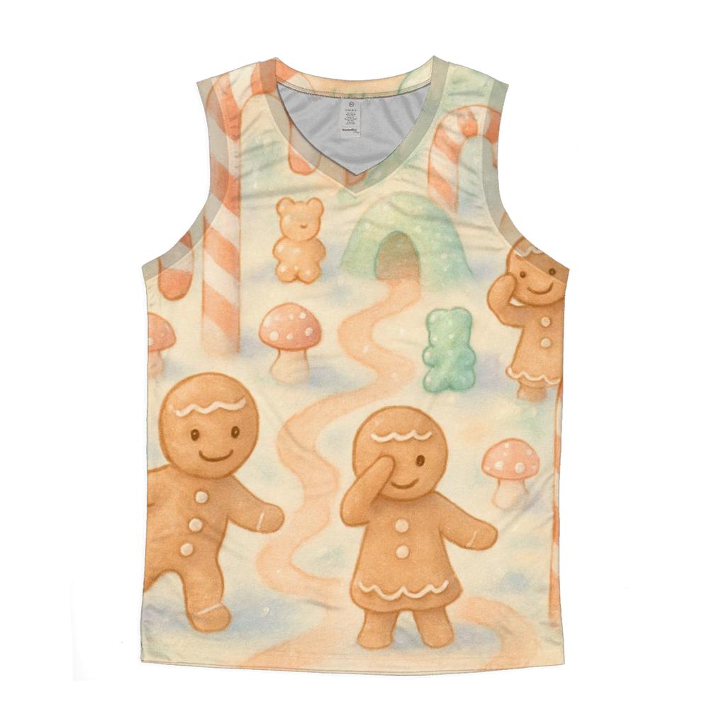 Gingerbread Forest Hide And Seek cotton sleeveless tops