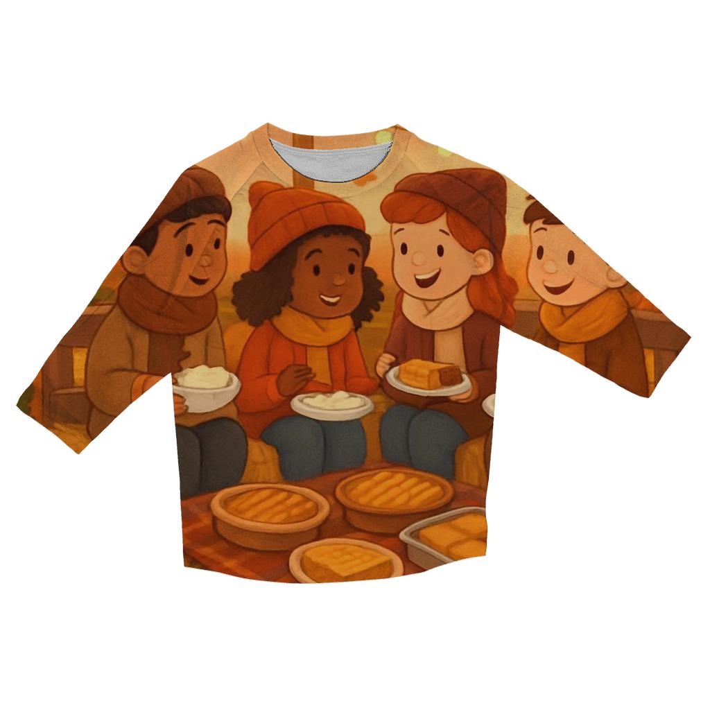 Pumpkin Patch Hayride Supper stylish quarter sleeve tops