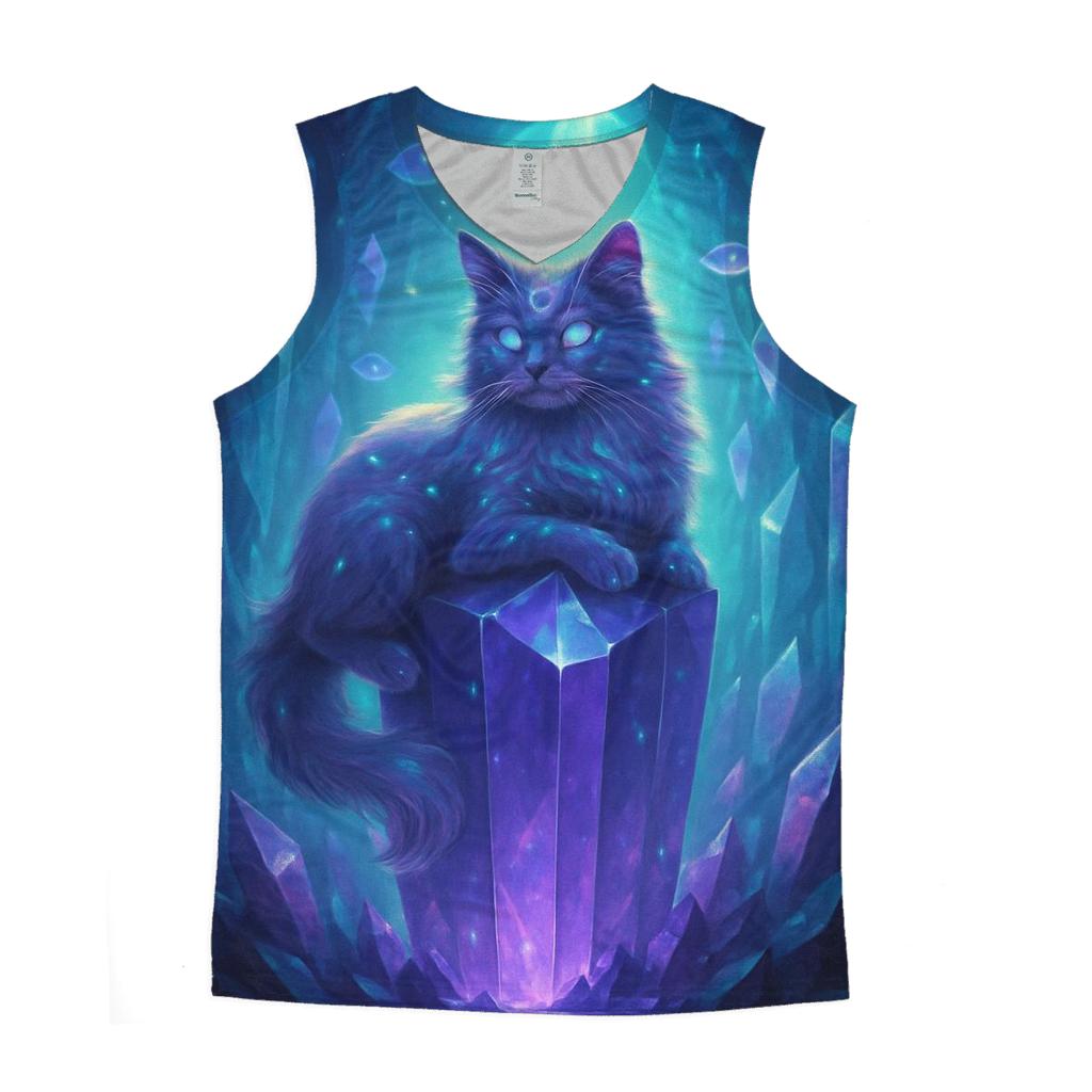 Crystal Cave Oracle Cat custom tank tops