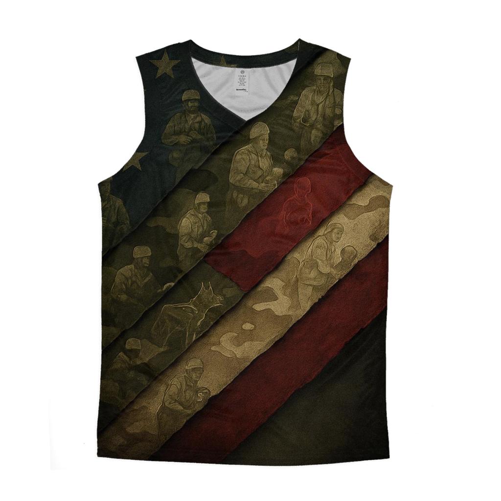 Camouflage Of Freedom casual summer tank tops