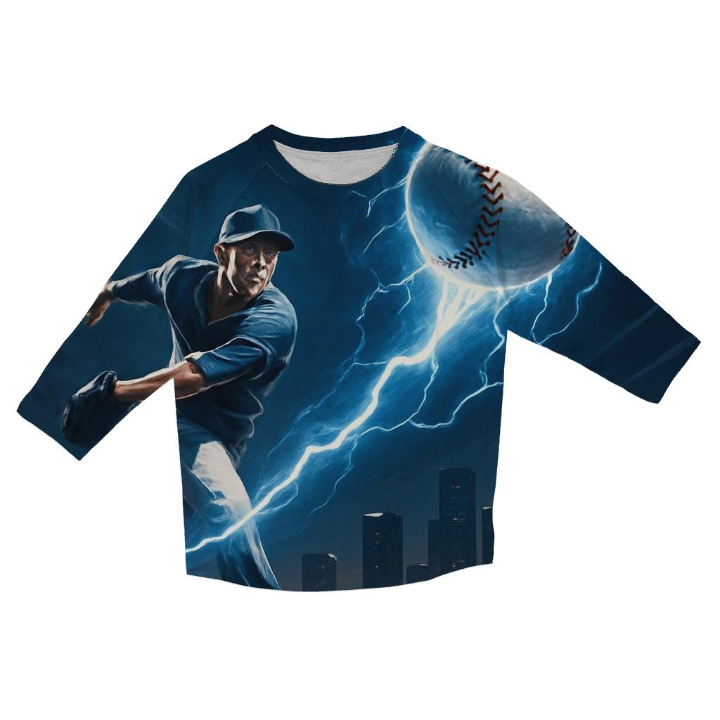 Skyline Fastball Lightning Arc stylish quarter sleeve tops
