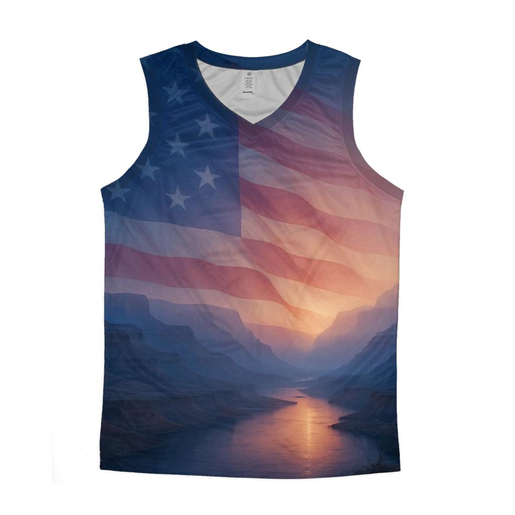 Stars Over The Grand Canyon Banner designer workout tanks