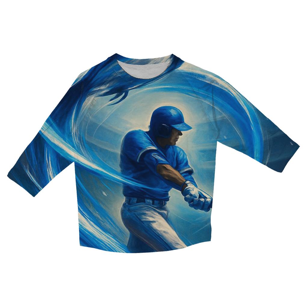Blue Jays Sky Arc Home Run Surge cotton quarter sleeve shirts
