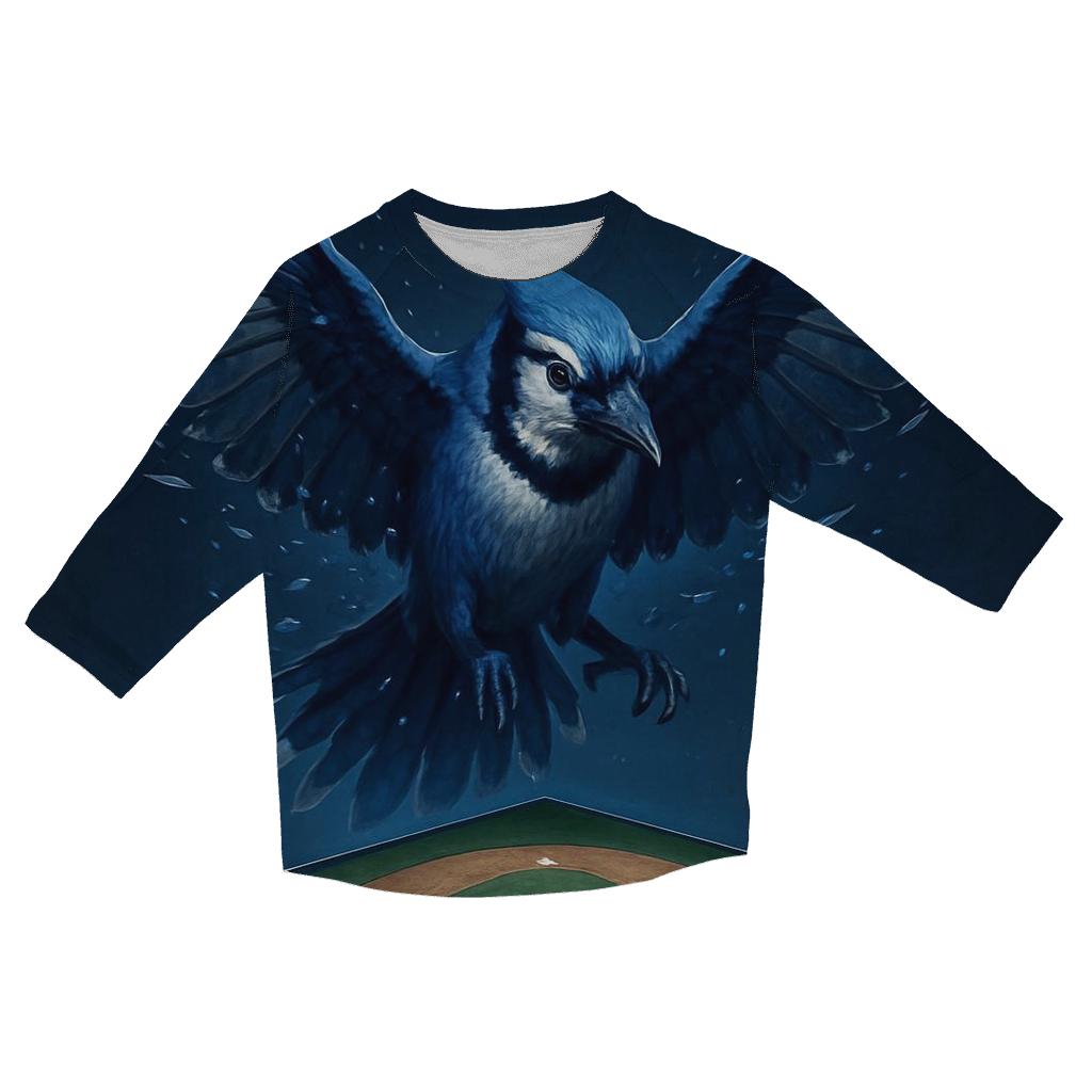 Flight Of The Diamond Blue Jays Guardian custom 3/4 sleeve shirts