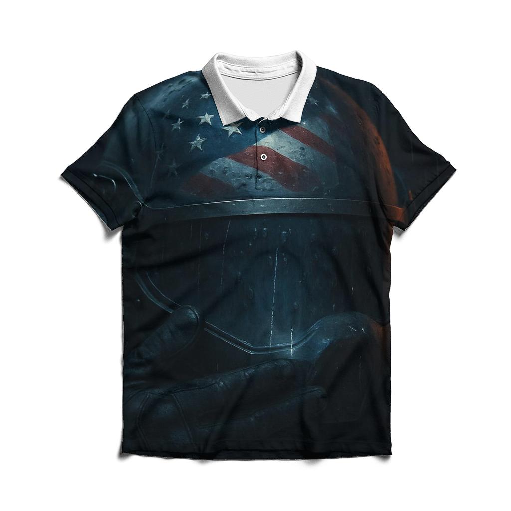 Stars Reflected In Steel premium cotton polo shirts