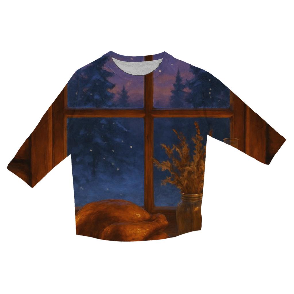 Cabin Window Harvest Glow cotton quarter sleeve shirts