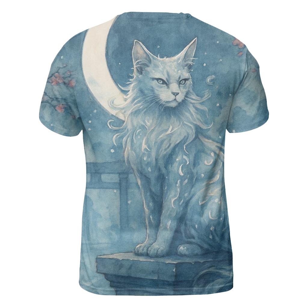 Moonlit Shrine Guardian Cat personalized full print shirts