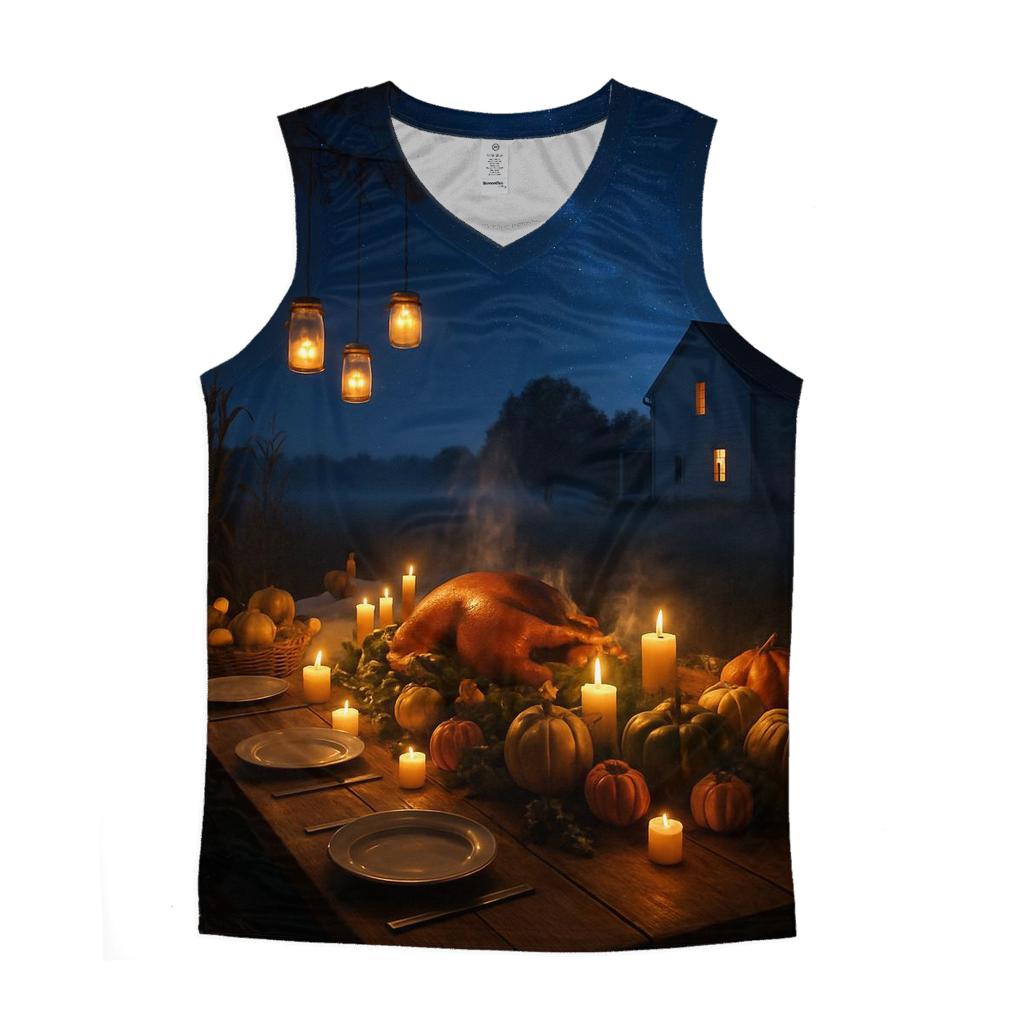 Starlit Farmhouse Feast designer workout tanks