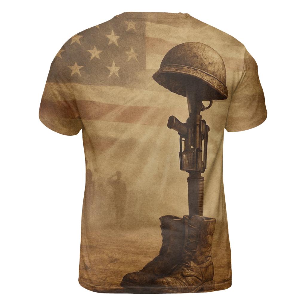 Honor At The Field Cross designer pattern shirts