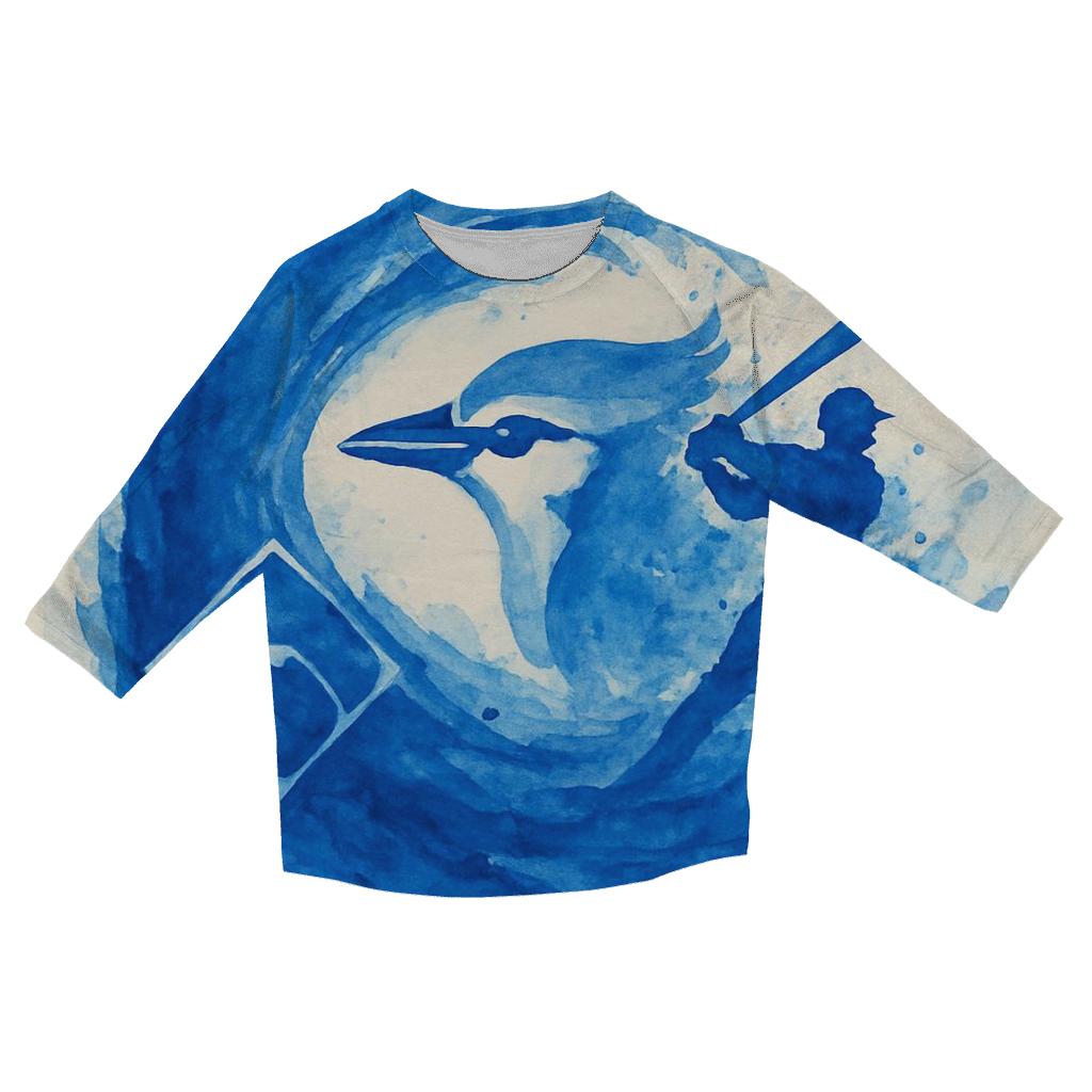 Diamond Surf Break With Blue Jays Spirit fashion 3/4 sleeve shirts