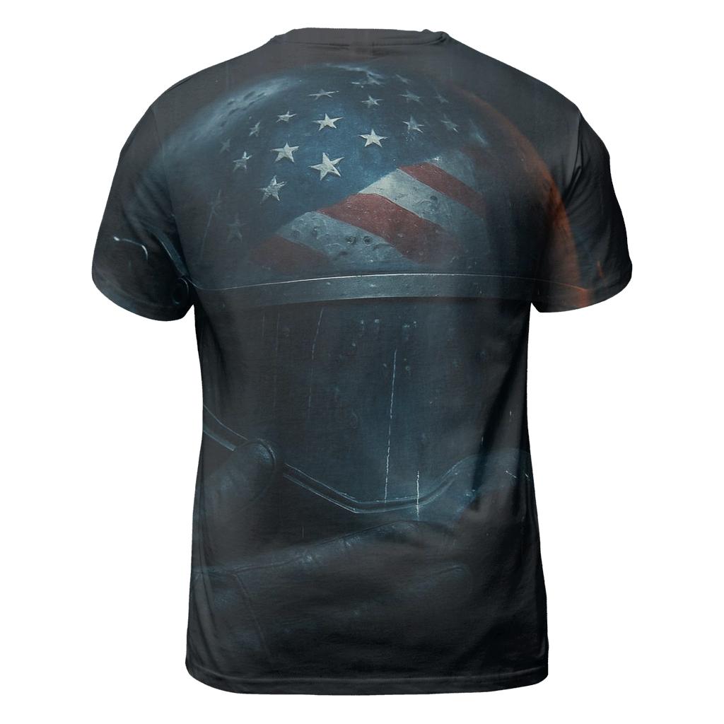 Stars Reflected In Steel artistic all-over print tops