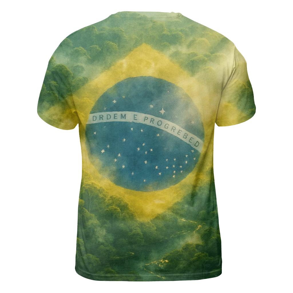 Brazilian Forest Constellation Flag artistic all-over print tops