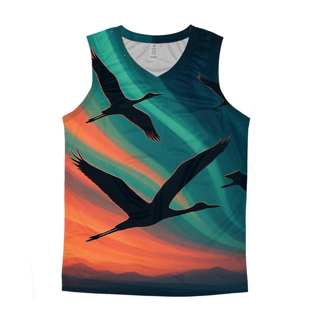 Aurora Sunset Flight stylish racerback tanks