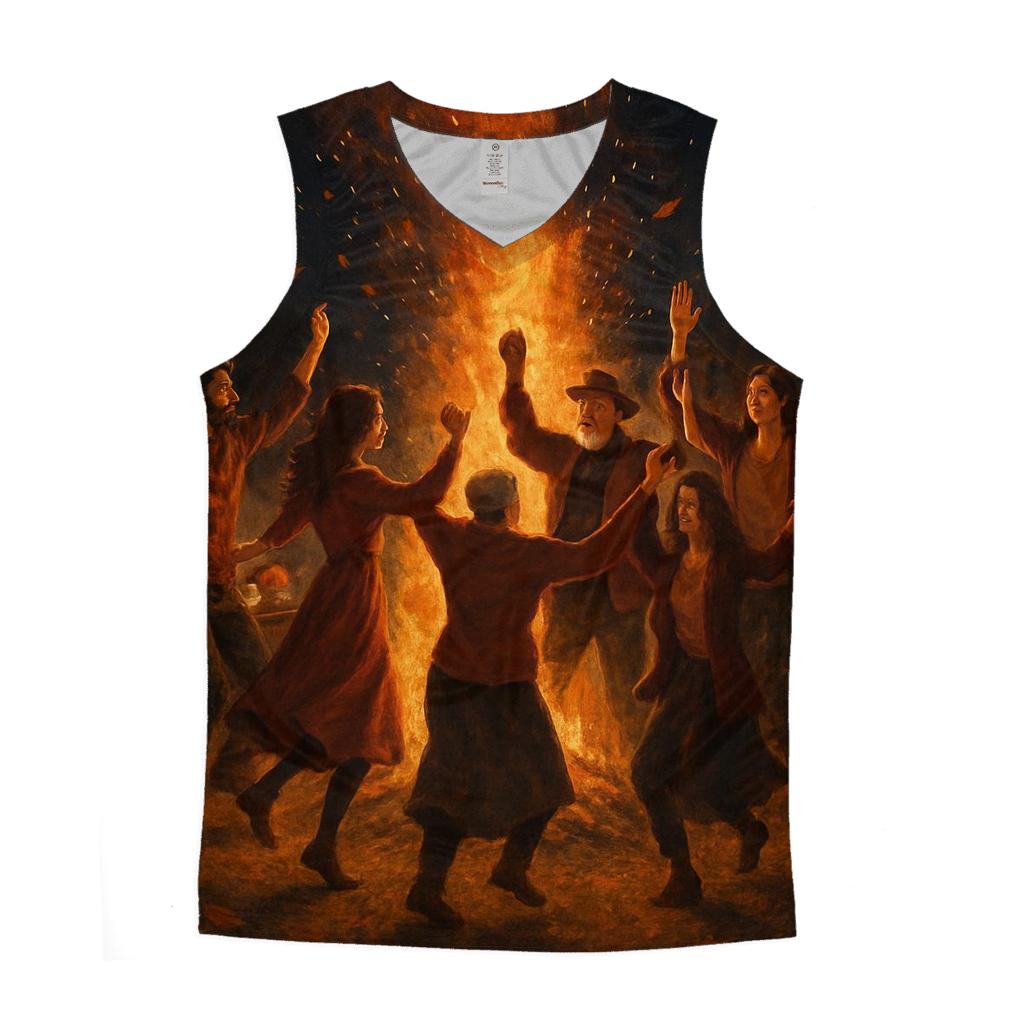 Harvest Dance Around The Bonfire sports performance tank tops