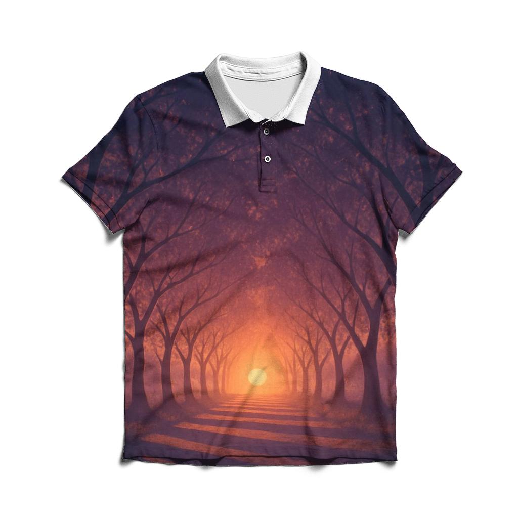 Twilight Orchard Glow classic pique polos