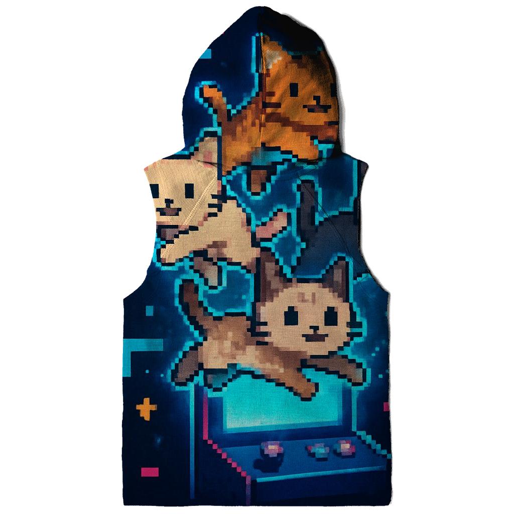 Retro Arcade Pixel Cat Squad pullover hoodies