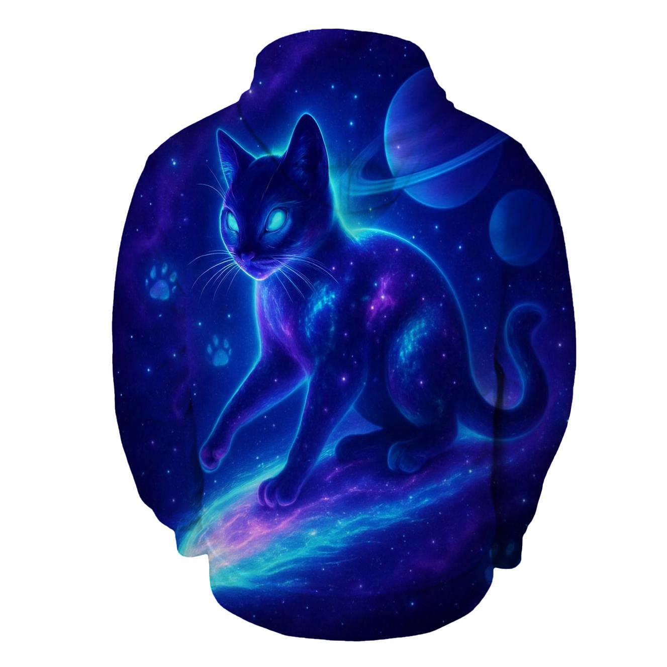 Nebula Voyager Cat premium hoodies