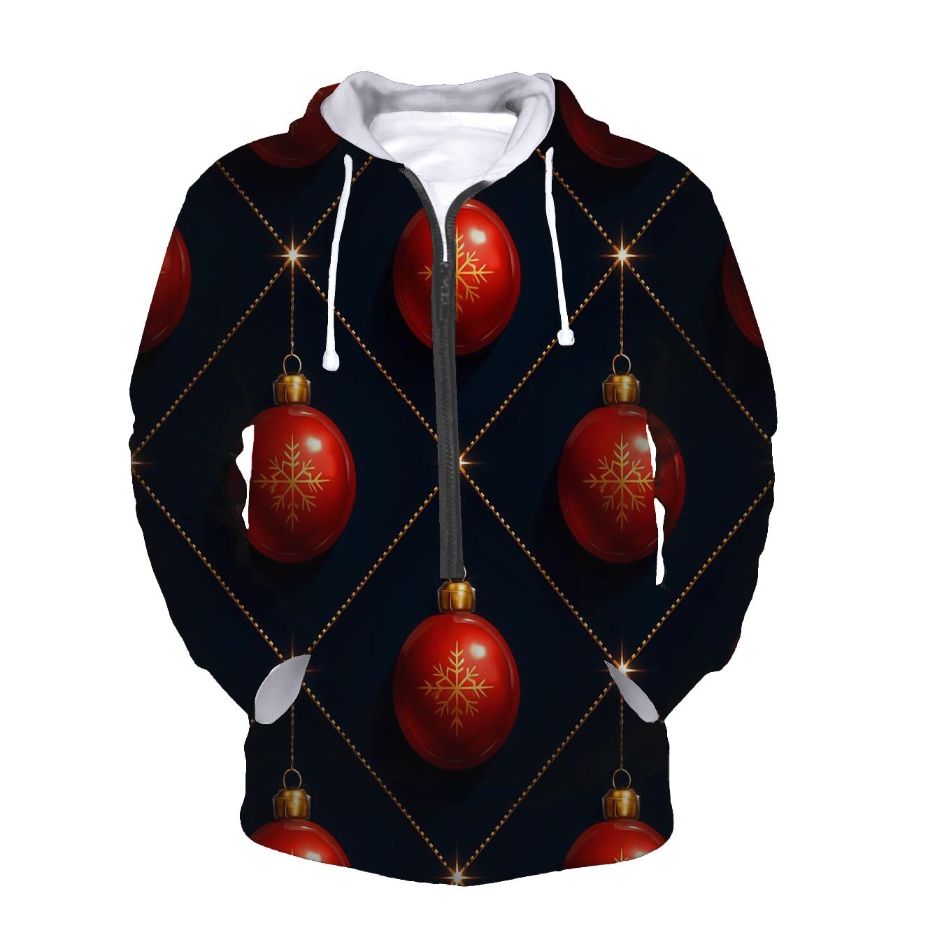 Crimson Ornaments Lattice On Midnight Sky hoodie trends