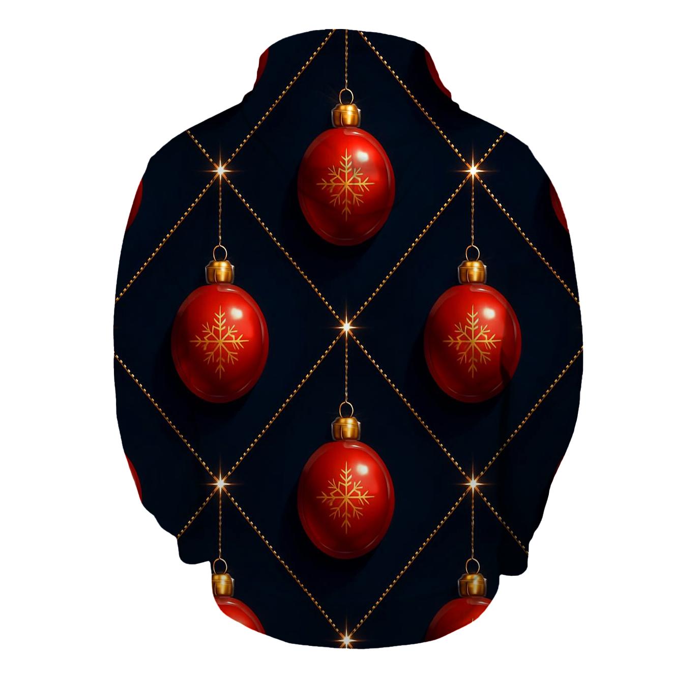 Crimson Ornaments Lattice On Midnight Sky hoodie trends