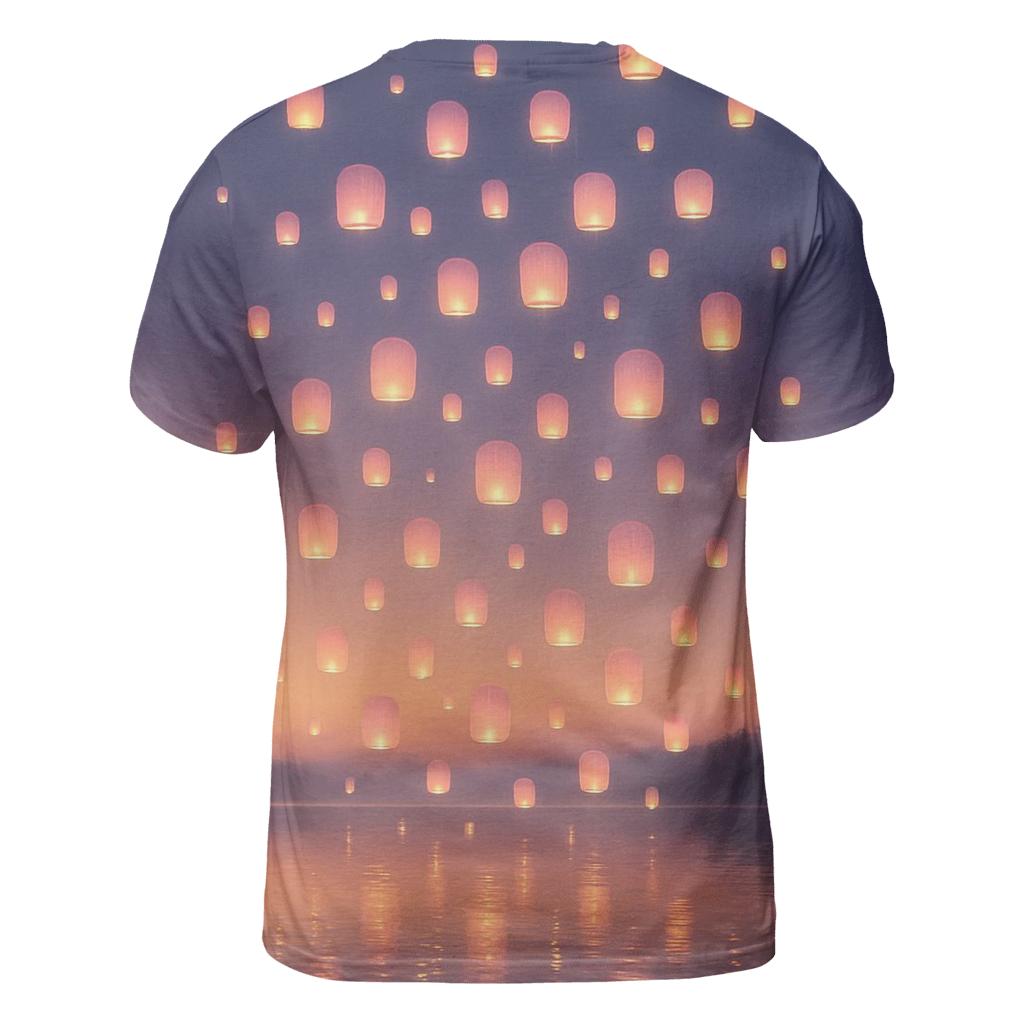 Sky Lantern Drift statement graphic shirts