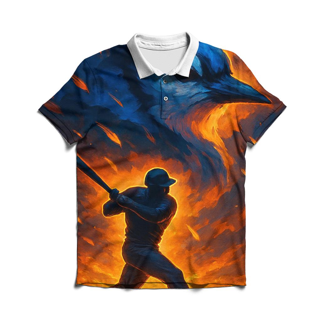 Sky Forge Batter Blue Jays Signature casual sports polo shirts